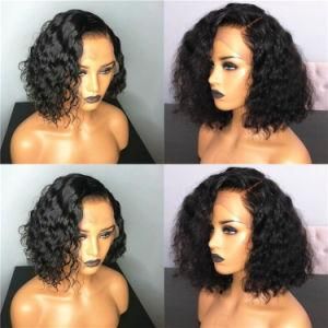 Remy Brazilian Hair Short Curly Bob Wigs Human Hair 13X6 Lace Front Wig