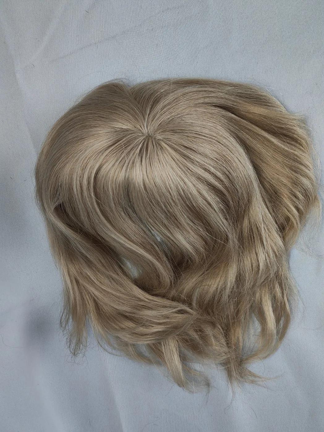 2022 Most Popular Fine Welded Mono Human Hair Toupee Made of Human Remy Hair