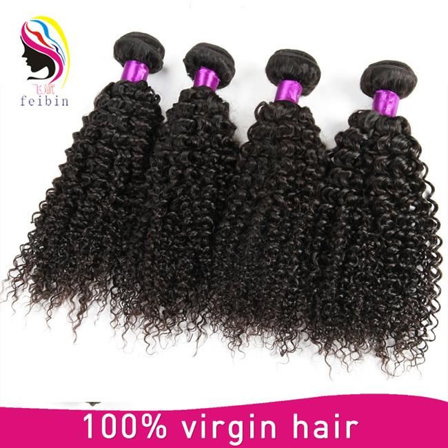 Mongolian Human Hair Extension Kinky Curly Produces