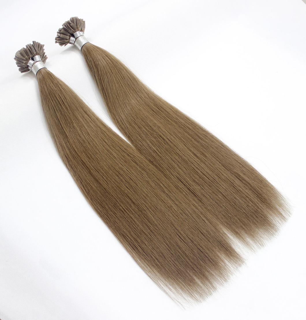 U-Tip Extensions Brazilian Straight Human Hair Bundles Brown Color Remy Human Hair Extensions U-Tip Extensions Brazilian Straight Human Hair