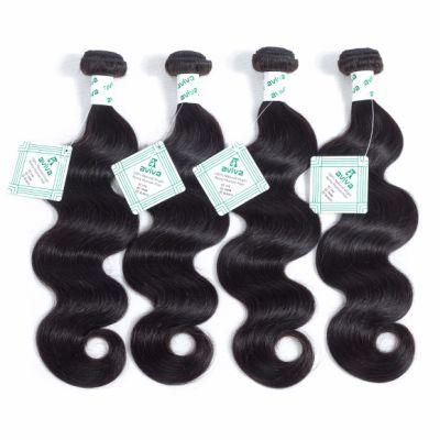 8A Body Wave Peruvian Virgin Hair Weave Bundles Human Hair Extension Natural Black