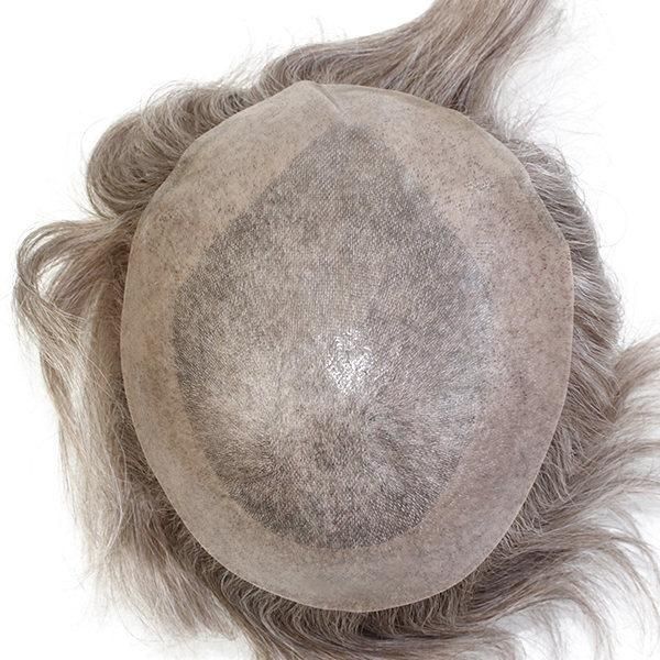 Transparent Thin Skin with PU Gauze Human Hair Wig