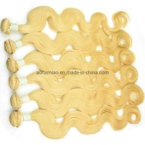 Cuticle Blond Remy Human Hair Weaving Blonde Body Wave Virgin European Hair