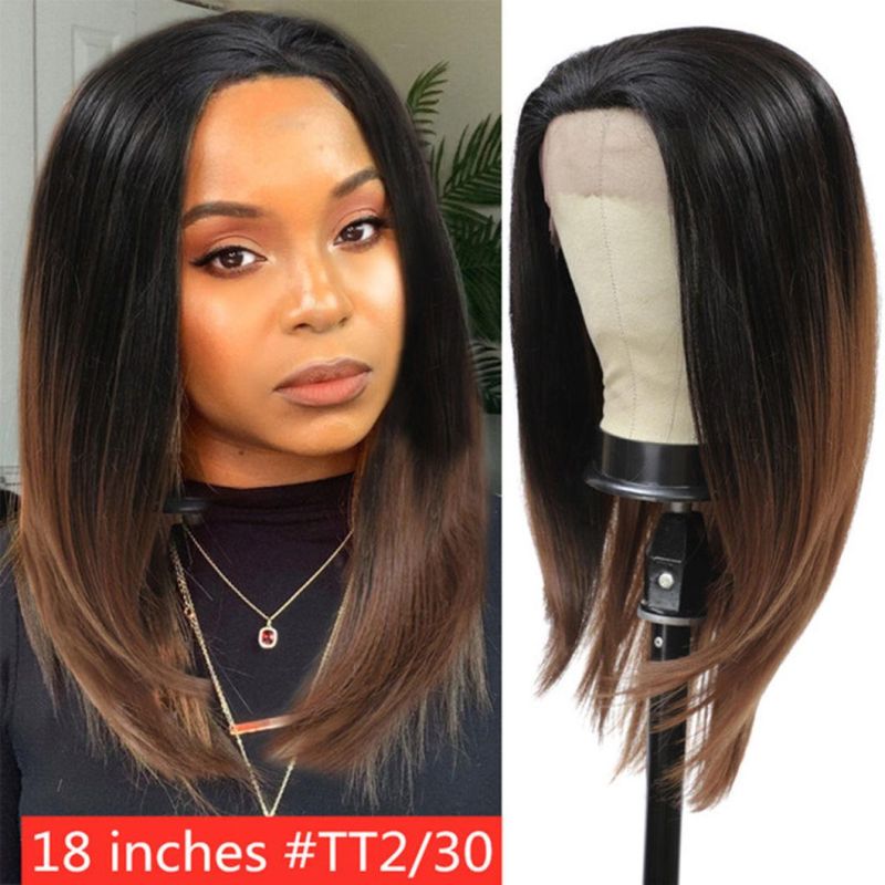 Straight Hair Brazilian Human Hair Wig Lace Front Ombre for Woman Brazilian Human Hair Wigs Natural Wave