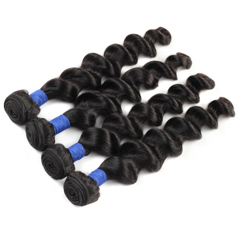 Kbeth Curly Loose Deep Wave Bundles 9A Remy Virgin Human Hair Indian Deep Wave Hair with Closure for Black Women