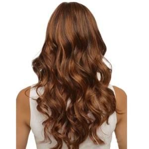 High Quality Invisible Scalp Ombre Honey Brown Natural Wave Brazilian Remy Human Hair Lace Front Wigs