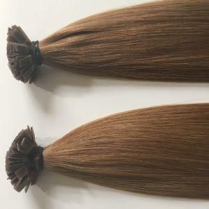 3# Pre Bonded Keratin Flat Nail Tip Brazilian Virgin Human Hair Extensions
