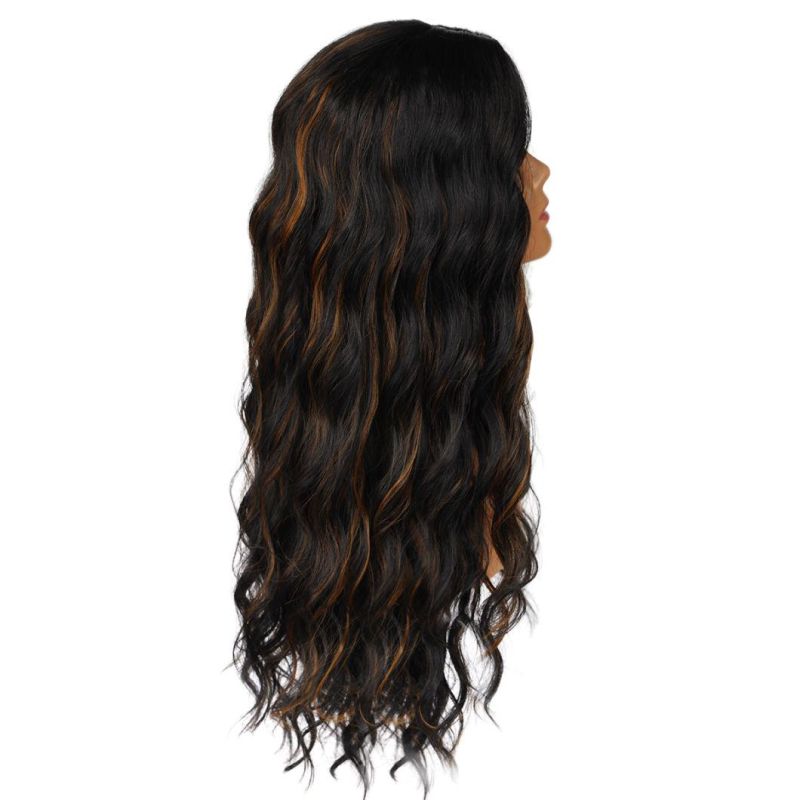 Wholesale Heat Resistant Handmade Long Body Wave Synthetic Wig for Women