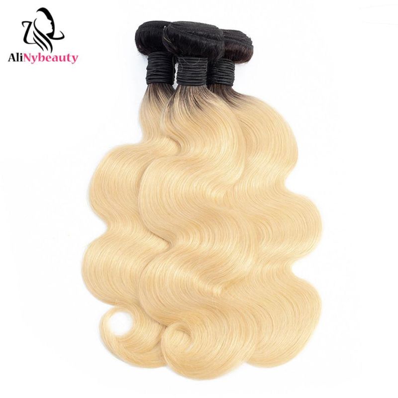 Alinybeauty Wholesale T1b/613 Virgin Human Hair Weave