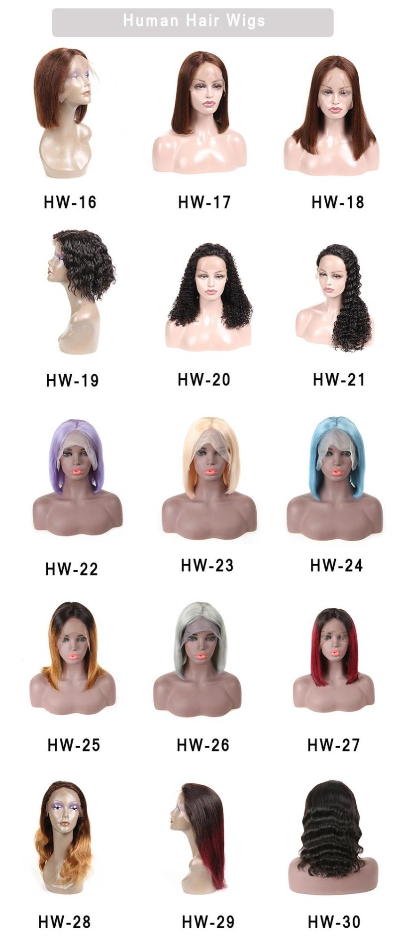 Brazilian Kinky Curly Human Hair Lace Frontal Wigs for Black Women