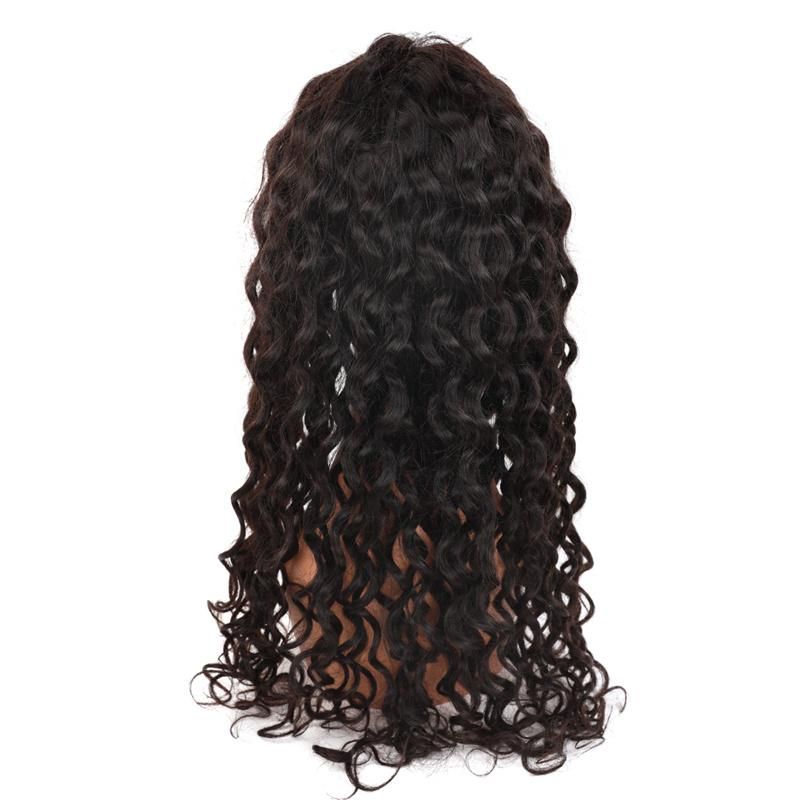 2020 New Fashion Natural Water Wave Indian Hair Frontal Lace Wig 100% Human Hair Lace Wig