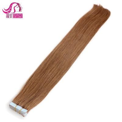 USA Hot Sale 7A Grade Silk Straight Natural Color Virgin Hair Tape Hair Extension