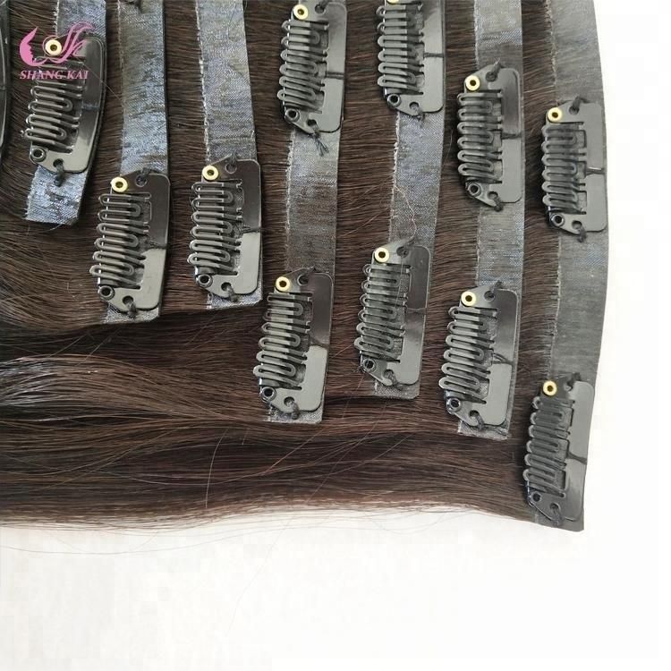 High Quality Cuticle Aligned Virgin Extension Clip in Kinky Hair