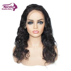 Morein Human Natutal Cuticle Aligned Hair Extensions Brazilian Loose Wave Frontal Lace Wigs