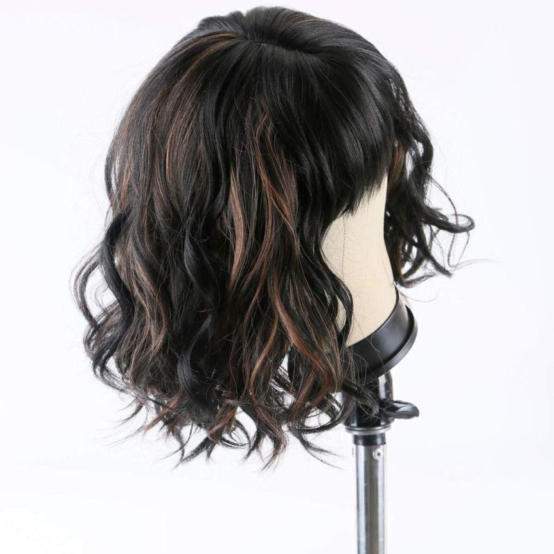 Short Wavy Bob Style Wigs Synthetic Wigs Curly Wigs for Women