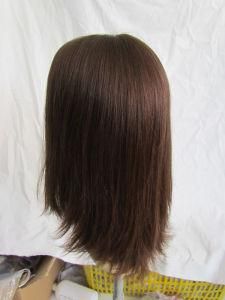 Brazilian Hair Natural Brown Color Kosher Wigs