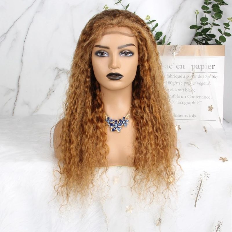 Cheap Highlight Bob P4/27 Colored Transparent Lace 13X6 Human Hair Wig