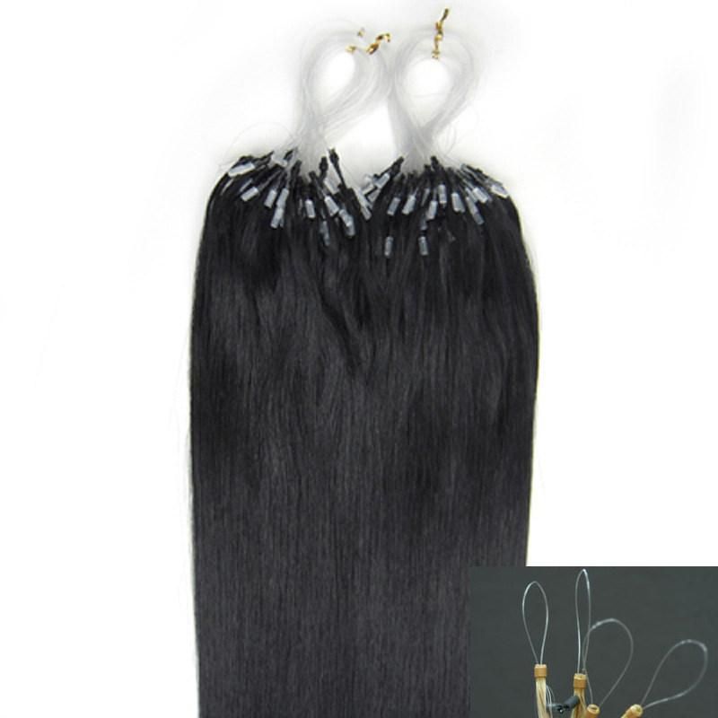 Brazilian Micro Loop Ring Hair Extensions Brazilian Virgin Hair Straight 100g/S Free Shipping Soft Brazilian Hair