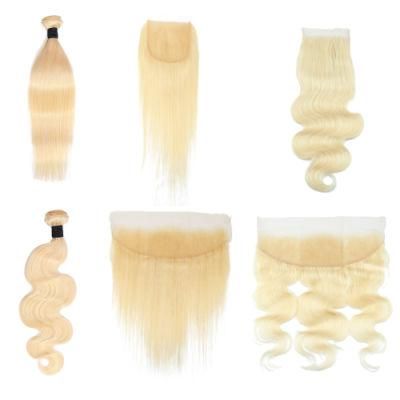 Virgin Cuticle Aligned Hair, Wholsale Blonde Human Hair Bundle.