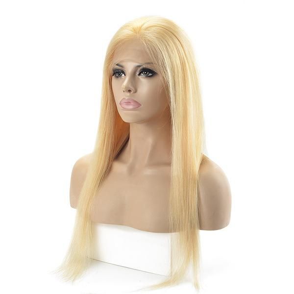 Blonde and Straight Women’ S Real Human Hair Full Lace Lw1-S Women Hair Systems