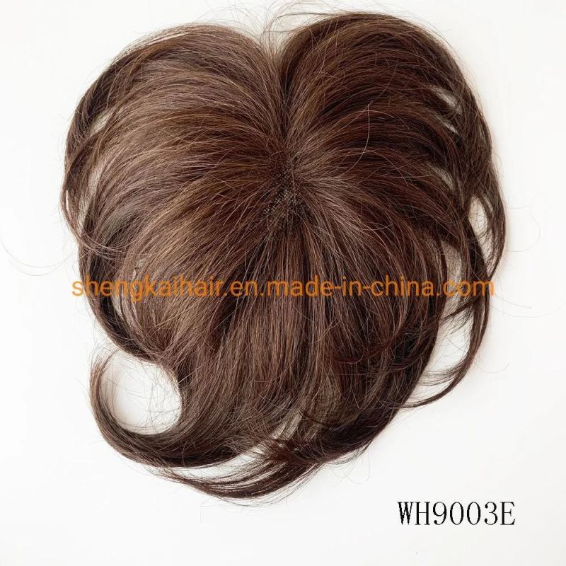 Wholesale Premium Quality Mono Top Full Handtied Synthetic Hair Toppers