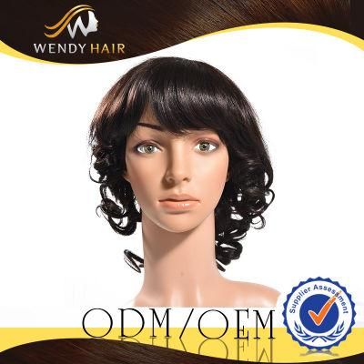Prompt Delivery Virgin New Human Hair Silk Top Lace Wig