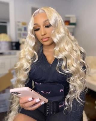 13X4 Blonde Body Wave Wig 613 Lace Front Wig Hair Blonde Lace Front Human Hair Wigs 150% Transparent HD Lace 12 Inch