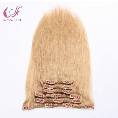 European Remy Human Hair Clip on Human Hair Extension