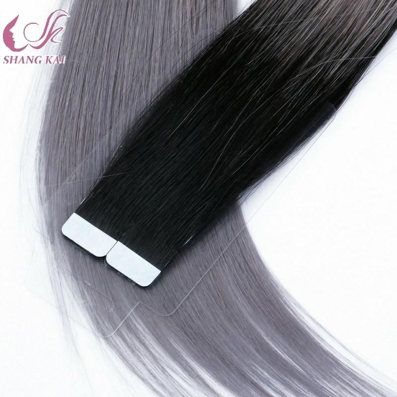Ombre Color Double Drawn Thick End Tape in Hair Extension