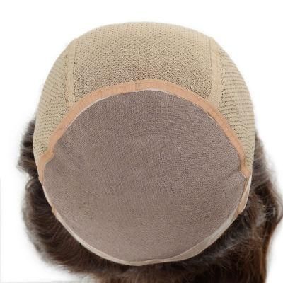 Lw5227 Beautiful Remy Hair Anti-Slip Silicon with Mono Base Glueless Human Hair Wig