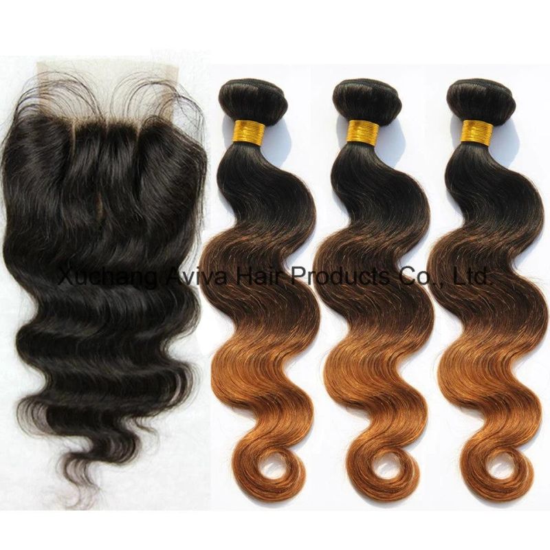 Body Wave 100% Virgin Hair Ombre Natural Virgin Hair Extension