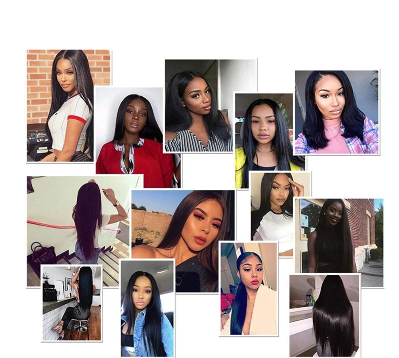 Lace Front Wigs Human Hair with Pre Plucked Bleached Knots