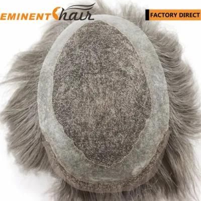 Lace Base Human Hair Men&prime;s Toupee