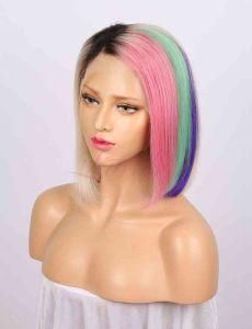Lace Front Human Hair Wigs in Bob Style