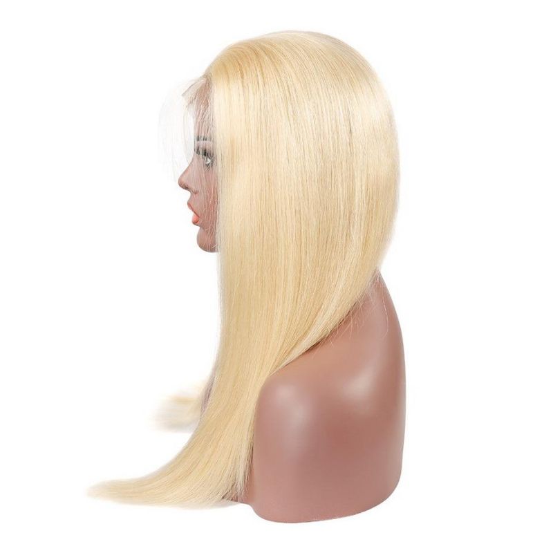 Transparent Bridge 613 Blonde Lace Frontal Wig Pre Plucked with Baby Hair Straight Brazilian Human Hair Full Lace Front Wigs Free Shipping