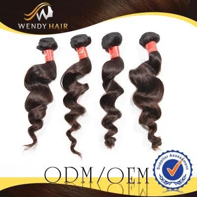 Natural Color Remy Virgin Peruvian Loose Wave Human Hair Weave