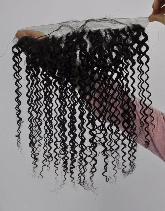 Virgin Human Hair Lace Frontal at Wholesale Price (Kinky Curly)
