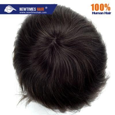 Short Hair Man Toupee Men Bald Wig Human Hair