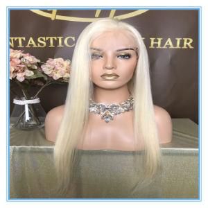 High Quality Hot Sales #613 Blond Color Straight Human Hair Lace Wigs with Factory Price Wig-046