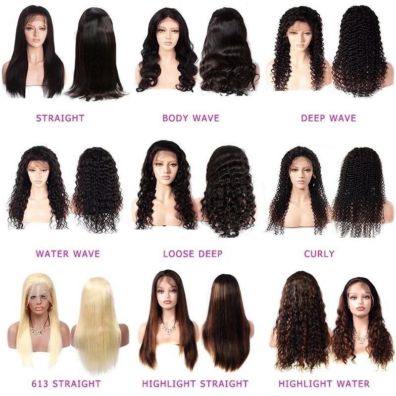 Wavy Curly Virgin Human Hair Lace Front Wigs