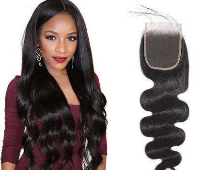 Wholesale 4X4 13X4 Remy Hair Lace Frontal Closure Brazilian Hair Closure