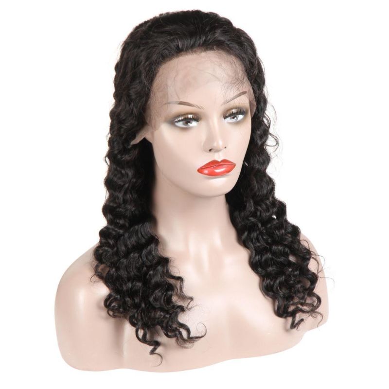 Kbeth Deep Wave Human Hair Wigs for Sexy Black Women Gift 2021 Fashion Summer 100% Virgin Remy 18 Inch Full Lace Wigs Wholesale with 13X6 Closure