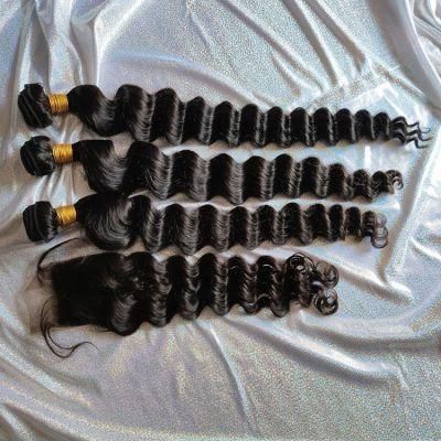 Xuchang Moonhair Silky Straight 10A Natural Balck Cambodian Hair Double Drawn Bundle Raw Virgin Cuticle Aligned Hair