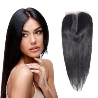 Wholesale Remy Human Hair Swiss Lace Brazilian Straight Closures