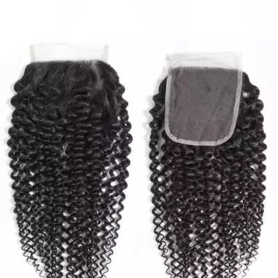 Kbeth Kinky Curly 5*5 Transparent Lace 16 Inch Closure Cheap Price Toupees From China Xuchang Factory