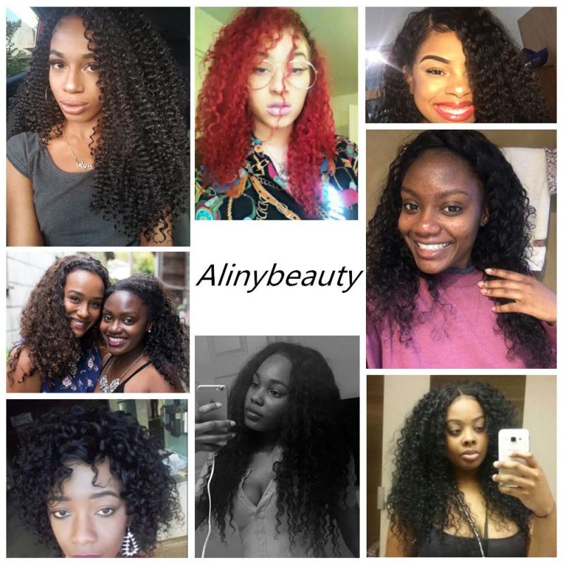 Alinybeauty Wholesale 100% Virgin Brazilian Hair Bundles with Lace Frontal
