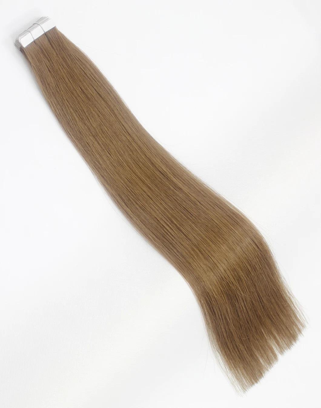 Tape in Extensions Brazilian Straight Human Hair Bundles 4 Color Remy Human Hair Extensions