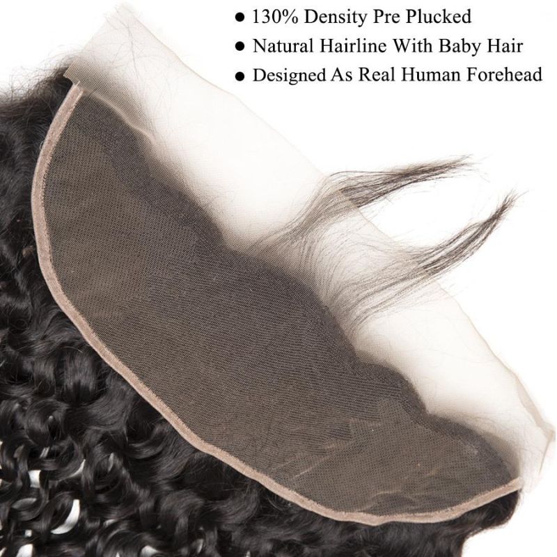 Wholesale Virgin Human Hair 3 Bundle with Lace Frontal Water Wave