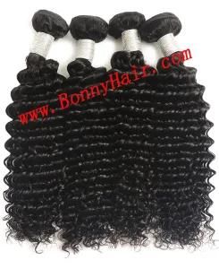 Indian Virgin Hair Deep Wave Hair Extension Weft