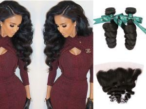 10A Eurasian Loose Wave 100% Human Hair Extension Natural Black Wholesale for Africans